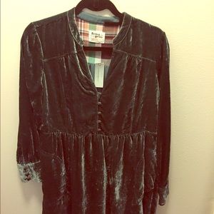 Anthropologie Holding Horses Velvet Dress